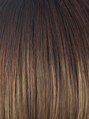 MOCHACCINO-LR | Longer dark root with light brown base and strawberry blonde highlights