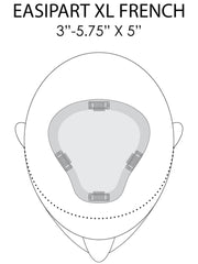 easiPart French XL 18" | Remy Human Hair Topper (HT)