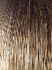 CREAMY-TOFFEE-LR | Longer rooted dark with light platinum blonde and light honey blonde