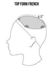 Top Form French 12" | Remy Human Hair Topper (Mono Top)