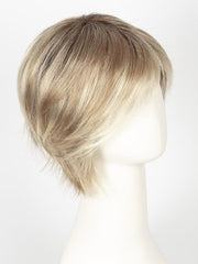 CHAMPAGNE ROOTED | Light Beige Blonde, Medium Honey Blonde, and Platinum Blonde Blend with Dark Roots