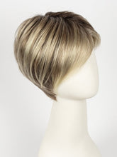 SANDY-BLONDE-ROOTED | Medium Honey Blonde, Light Ash Blonde, and Lightest Reddish Brown blend with Dark Roots