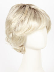 LIGHT-CHAMPAGNE-ROOTED | Platinum Blonde, Light Golden Blonde, Light Ash Blonde blend and Dark Roots