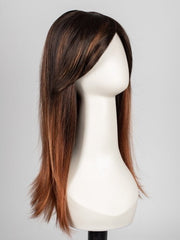 S4-28/32RO SUNRISE | Dark Brown roots to midlength, Light Natural Red Blonde with Medium Natural Red midlength to ends