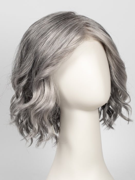 92 MOONLIGHT | Pure White with 5% Medium Brown Front, Grey with 30% Medium Brown Middle, Dark Brown with 65% Grey Nape