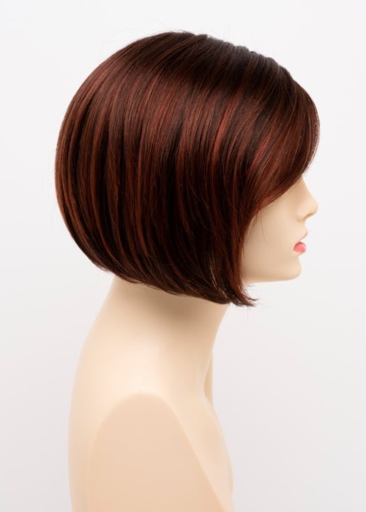 CHOCOLATE CHERRY | Dark Brown roots with overall Medium Brown base with Deep Red highlights
