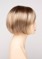 SPARKLING CHAMPAGNE | Medium Brown roots with overall Strawberry Blonde base and soft Golden Blonde highlights