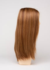 GOLDEN NUTMEG | Medium Brown roots with overall Warm Cinnamon base and Golden Blonde highlights