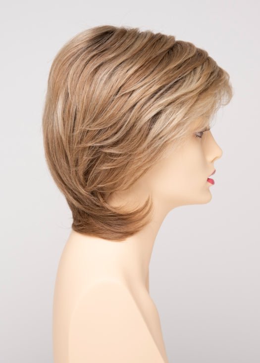 SPARKLING CHAMPAGNE | Medium Brown roots with overall Strawberry Blonde base and soft Golden Blonde highlights