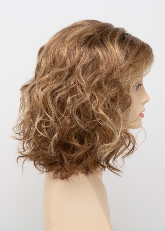 GOLDEN NUTMEG | Medium Brown roots with overall Warm Cinnamon base and Golden Blonde highlights