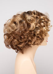 GOLDEN NUTMEG | Medium Brown roots with overall Warm Cinnamon base and Golden Blonde highlights