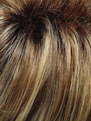 12FS8 SHADED PRALINE | Light Gold Brown, Light Natural Gold Blonde & Pale Natural Gold-Blonde Blend, Shaded with Medium Brown