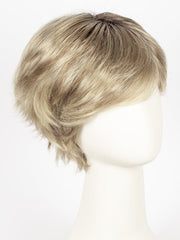 SANDY-BLONDE-ROOTED | Medium Honey Blonde, Light Ash Blonde, and Lightest Reddish Brown blend with Dark Roots