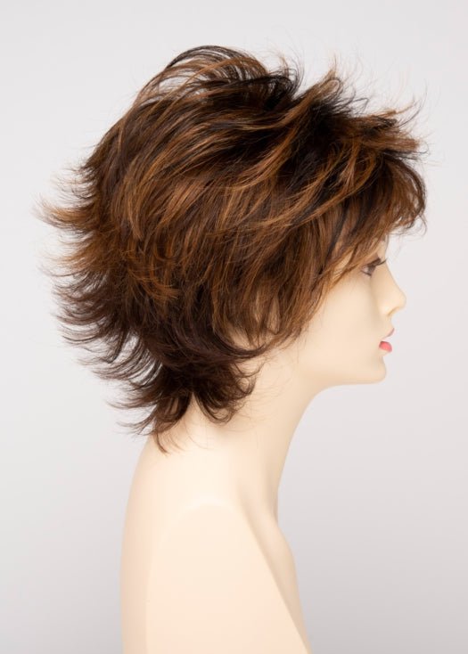 CHOCOLATE CARAMEL | Medium Brown with Soft Red and Blonde highlights