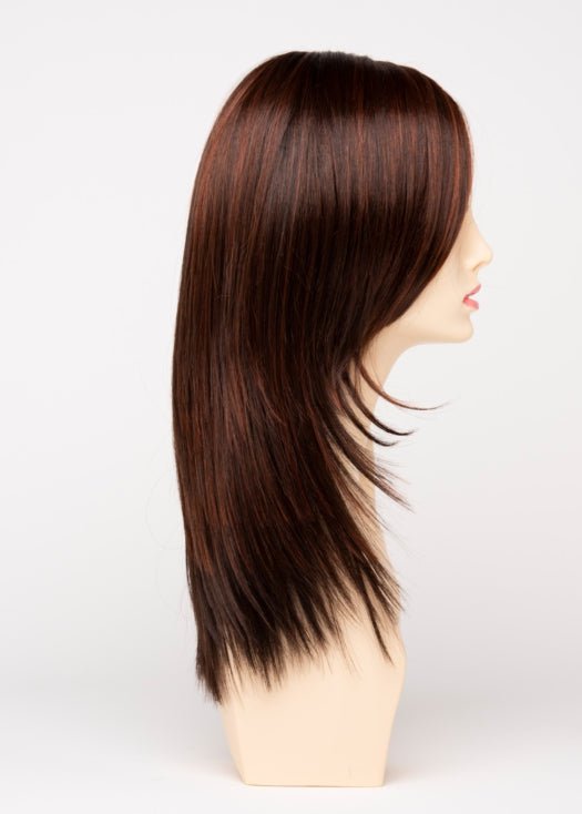 CHOCOLATE CHERRY | Dark Brown roots with overall Medium Brown base with Deep Red highlights