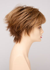 GOLDEN NUTMEG | Medium Brown roots with overall Warm Cinnamon base and Golden Blonde highlights