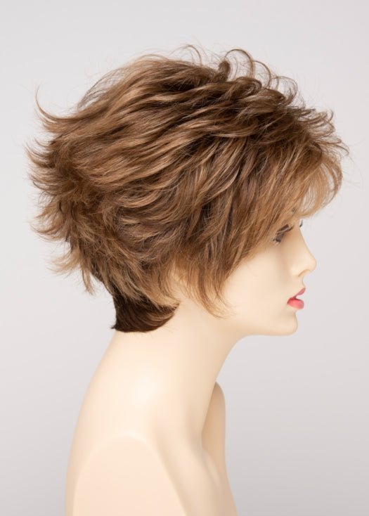 TOASTED SESAME | Medium Brown roots with overall Warm Cinnamon base and Golden Blonde highlights