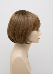 GOLDEN NUTMEG | Medium Brown roots with overall Warm Cinnamon base and Golden Blonde highlights