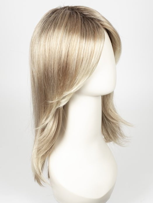 CHAMPAGNE-ROOTED 22.16.25 | Light Beige Blonde, Medium Honey Blonde, and Platinum Blonde blend with Dark Roots