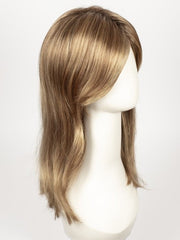 LIGHT-BERNSTEIN-ROOTED 12.19.27 | Light Auburn, Light Honey Blonde, and Light Reddish Brown blend and Dark Roots