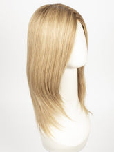 SANDY-BLONDE-ROOTED | Medium Honey Blonde, Light Ash Blonde, and Lightest Reddish Brown blend with Dark Roots