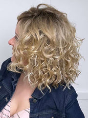 Emma | Human Hair / Synthetic Blend Lace Front Wig (Mono Part)