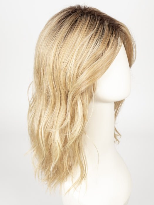 SANDY BLONDE ROOTED 16.20.25 | Medium Ash Blonde, Light Ash Blonde, and Light Golden Blonde Blend with Dark Roots