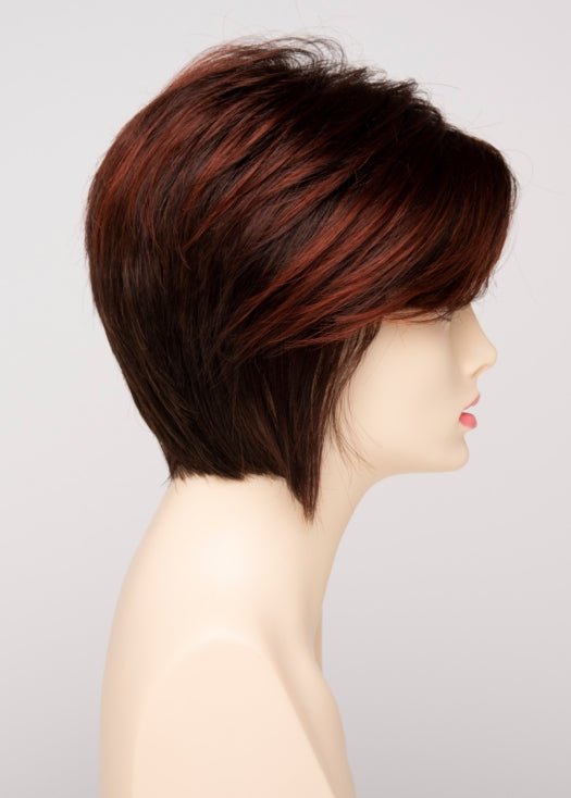 CHOCOLATE CHERRY | Dark Brown roots with overall Medium Brown base with Deep Red highlights