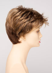 GOLDEN NUTMEG | Medium Brown roots with overall Warm Cinnamon base and Golden Blonde highlights