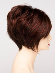 CHOCOLATE-CHERRY | Dark Brown roots with overall Medium Brown base with Deep Red highlights