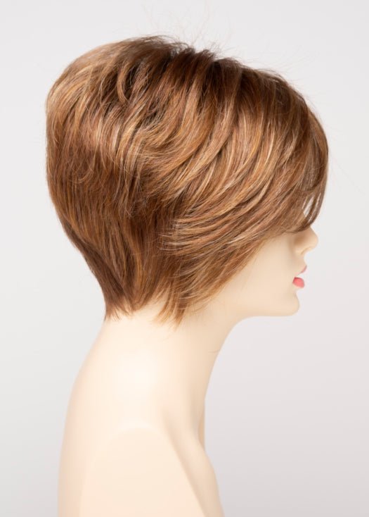 CREAMED-COFFEE | Medium Brown roots and base with Cinnamon and Golden Blonde highlights