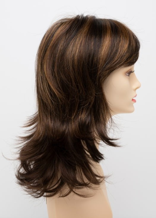 CHOCOLATE CARAMEL | Medium Brown with Soft Red and Blonde highlights