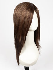 AUBURN-SUGAR-R | Rooted Dark Auburn with Medium Auburn Base with Dark Strawberry Blonde Highlights