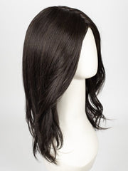 RL2/4 OFF BLACK | Black Evenly Blended with Dark Brown Highlights