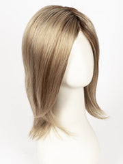 SUGAR-CANE-R | Rooted Platinum Blonde and Strawberry Blonde Evenly Blended Base with Light Auburn Highlights