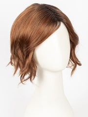 SHADED-AMBER | Coppery Blonde and Red Blend with Dark Amber Brown Roots