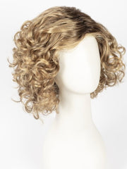 24BT18S8 SHADED MOCHA | Medium Natural Ash Blonde & Light Natural Gold Blonde Blend, Shaded with Medium Brown