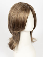 MOCHACCINO-R | Dark Root with Light Brown Base and Strawberry Blonde Highlights