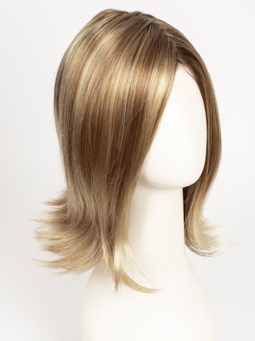 14/26S10 SHADED PRALINES N' CREAM | Light Gold Blonde & Medium Red-Gold Blonde Blend, Shaded with Light Brown