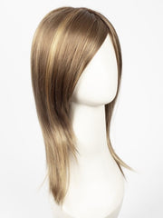 MOCHACCINO-R | Dark Roots with Light Brown base and Strawberry Blonde Highlights