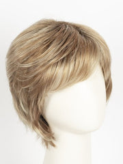 NUTMEG F | Medium Blonde and Honey Brown Base Frosted with Platinum Blonde Highlights
