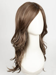ICY-OAK-SR | Warm Medium Brown base with Golden Blond and White Gold Highlights and a Soft Shadowed Root Effect