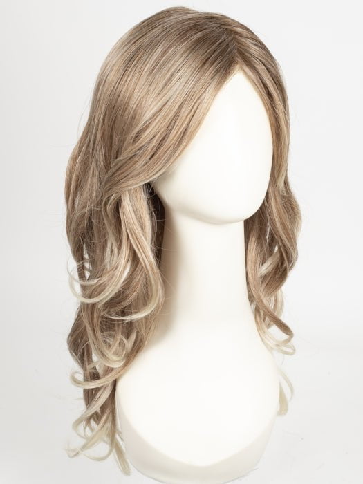 MELTED-MARSHMALLOW | Subtly Warm Dark Sandy Blonde Blend with Medium Brown Roots and Light Ash Blonde Tips and Highlights