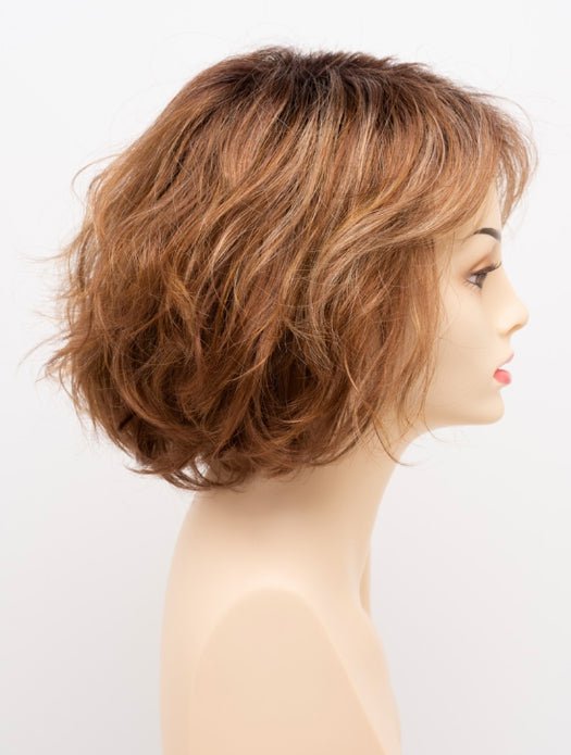 CREAMED COFFEE | Medium Brown roots and base with Cinnamon and Golden Blonde highlights