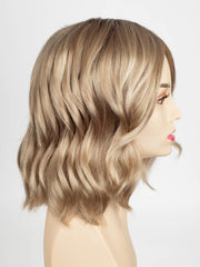 CHAMPAGNE SHADOW | Soft Dark Blonde with Platinum Highlights and Chestnut Roots