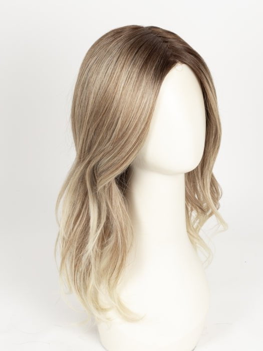 MELTED MARSHMALLOW | Subtly Warm Dark Sandy Blonde Blend with Medium Brown Roots and Light Ash Blonde Tips and Highlights