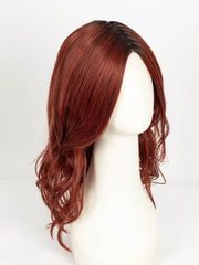 HENNA-RED-R | Bright and Vibrant Red with Cherry Undertones, Rooted with Rich Coffee Bean Brown