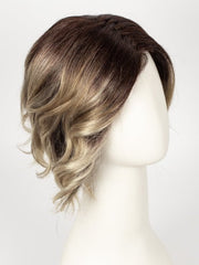 CREAMY-TOFFEE-LR | Longer rooted dark with light platinum blonde and light honey blonde