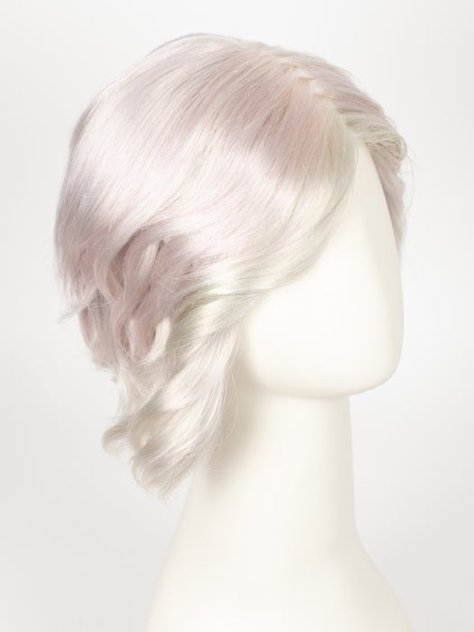 PASTEL-PINK | Cool Silver Blonde Front and Base with Subtle Whisper Pink Highlights
