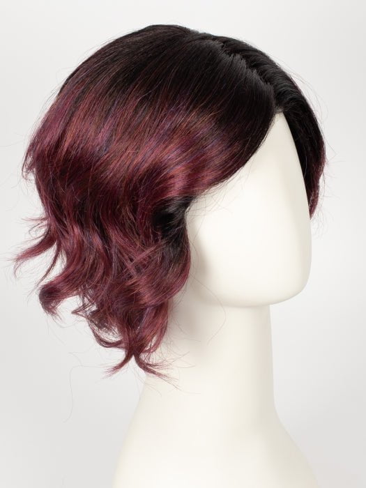 PLUMBERRY-JAM-LR | Medium Plum with Dark roots with mix of Red/Fuschia